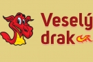Logo Vesely-drak.cz na žlutém pozadí