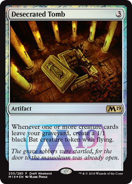 Magic 2019 Core Set Draft Weekend Promo - Desecrated Tomb