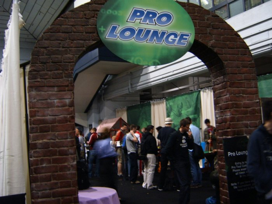 Player lounge na PT Londýn 2005