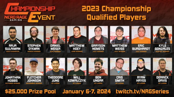 NRG Series - 2023 Championship - Qualified Players