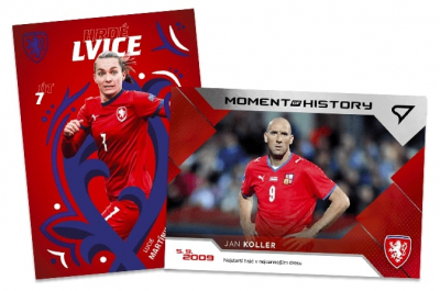 Sberatelske fotbalove karty k EURO Hrdi lvi 2024 SportZoo Hrdé Lvice a Moment of History