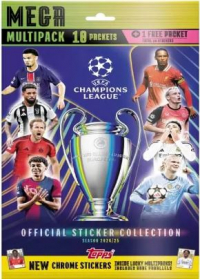 Sberatelske nalepky Champions League od firmy Topps